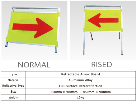 Retractable Arrow Board